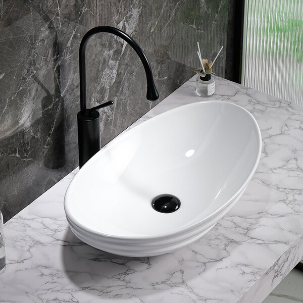 BPS-koupelny Keramické umývadlo na dosku LAVI WH LN 625 62x36 cm, biele lesk