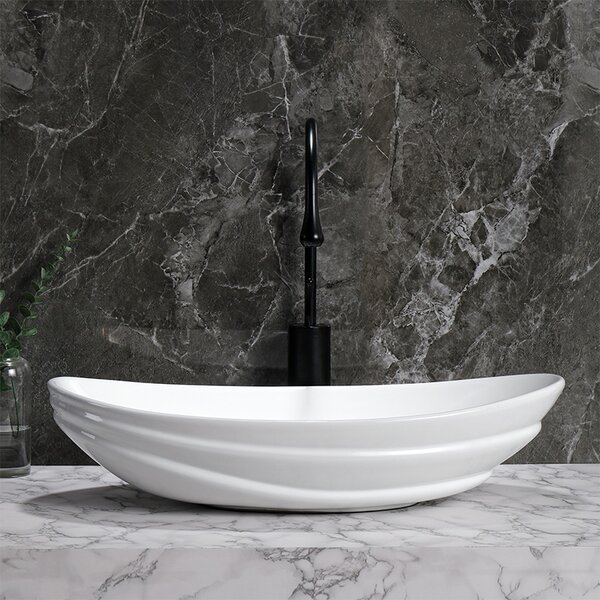 BPS-koupelny Keramické umývadlo na dosku LAVI WH LN 625 62x36 cm, biele lesk