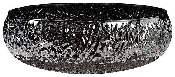 BPS-koupelny Sklenené umývadlo na dosku BRILLANT4 BL 410 41x12 cm, čierny lesk