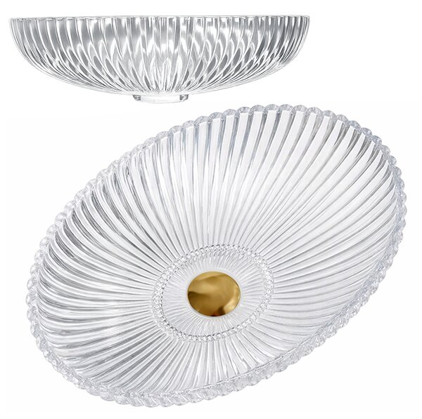 BPS-koupelny Sklenené umývadlo na dosku BRILLANT3 TR 510 51x35 cm, transparent