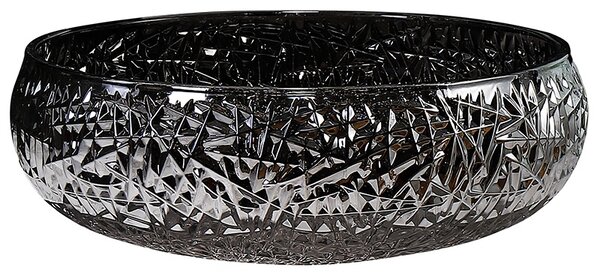 BPS-koupelny Sklenené umývadlo na dosku BRILLANT4 BL 410 41x12 cm, čierny lesk