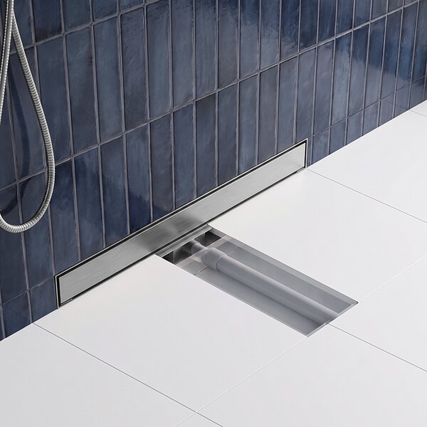 BPS-koupelny Nástenný odtokový žľab 2in1 DL04 MURAL ST 60 cm, satén