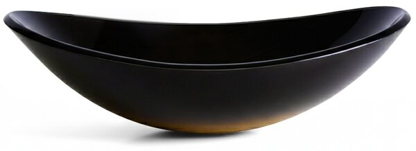 BPS-koupelny Keramické umývadlo na dosku LAVI GL BL 530 54x37 cm, zlatý lesk