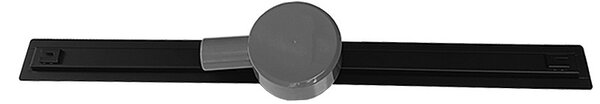 BPS-koupelny Sprchový odtokový žľab DL03 SLIM BL 60 cm, čierny