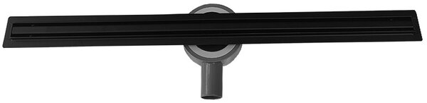 BPS-koupelny Sprchový odtokový žľab DL03 SLIM BL 60 cm, čierny