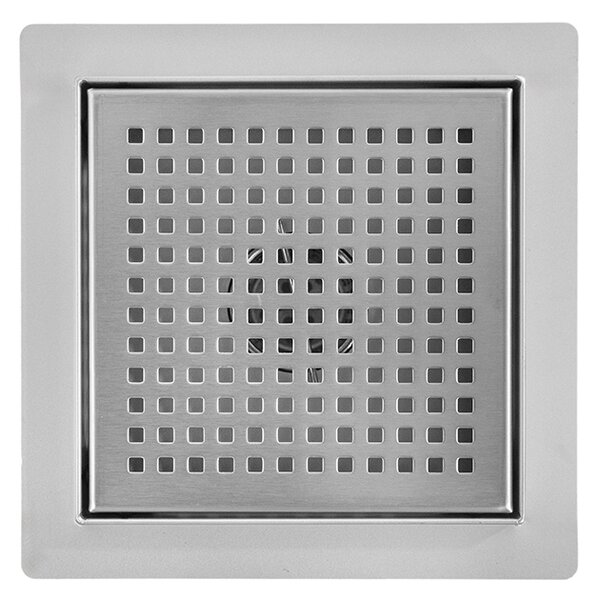 BPS-koupelny Štvorcový sprchový odtokový žľab DL08 QUBE G3 ST 15x15 cm, satén