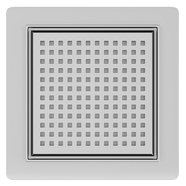 BPS-koupelny Štvorcový sprchový odtokový žľab DL08 QUBE G3 ST 15x15 cm, satén