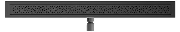 BPS-koupelny Sprchový odtokový žľab DL01 WAVE G5 BL 50 cm, čierny