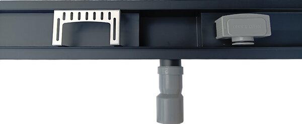 BPS-koupelny Sprchový odtokový žľab 2in1 DL01 FIX G1 BL 50 cm, čierny