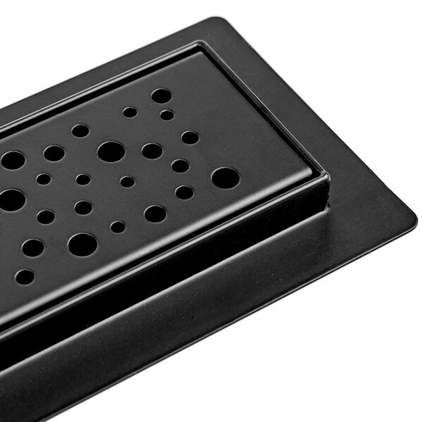 BPS-koupelny Sprchový odtokový žľab DL01 WAVE G5 BL 50 cm, čierny