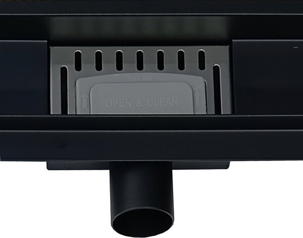 BPS-koupelny Sprchový odtokový žľab 2in1 DL01 FIX G1 BL 50 cm, čierny