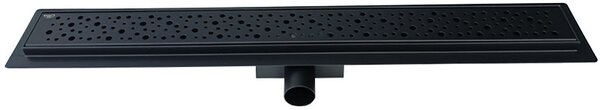 BPS-koupelny Sprchový odtokový žľab DL01 WAVE G5 BL 50 cm, čierny