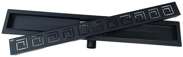 BPS-koupelny Sprchový odtokový žľab DL01 SIGMA G5 BL 70 cm, čierny