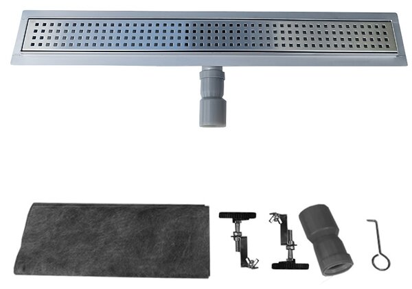 BPS-koupelny Sprchový odtokový žľab DL01 QUBE G3 ST 50 cm, satén