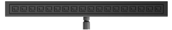 BPS-koupelny Sprchový odtokový žľab DL01 SIGMA G5 BL 70 cm, čierny