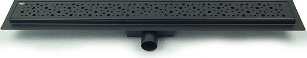 BPS-koupelny Sprchový odtokový žľab DL01 WAVE G5 BL 50 cm, čierny