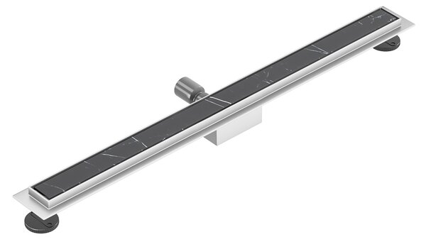 BPS-koupelny Lineárny sprchový odtokový žľab 2v1 DL01 FIX G1 ST 50 cm, satén