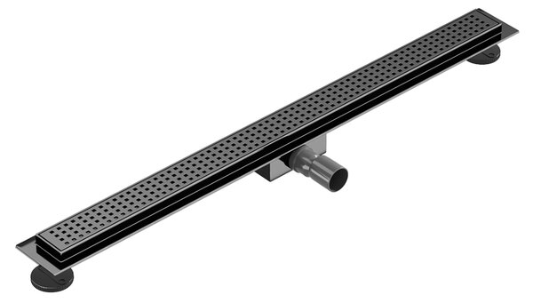 BPS-koupelny Sprchový odtokový žľab DL01 QUBE G3 BL 60 cm, čierny