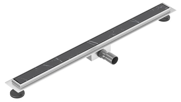 BPS-koupelny Lineárny sprchový odtokový žľab 2v1 DL01 FIX G1 ST 50 cm, satén