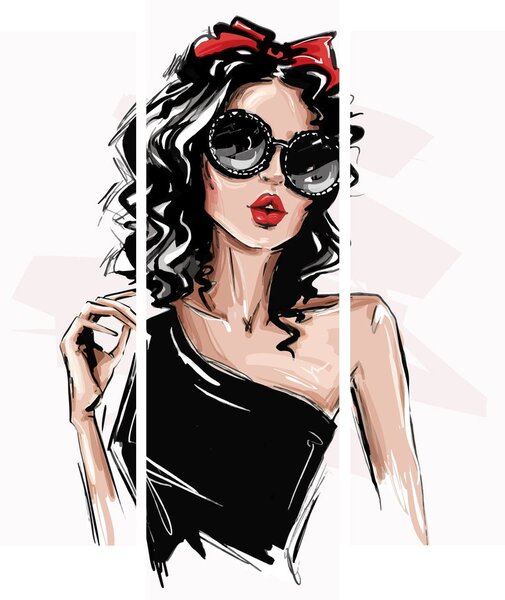 Obraz - Fashion woman (150x105 cm)