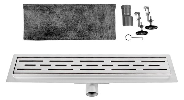 BPS-koupelny Sprchový odtokový žľab DL01 CLASSIC G2 ST 50 cm, satén