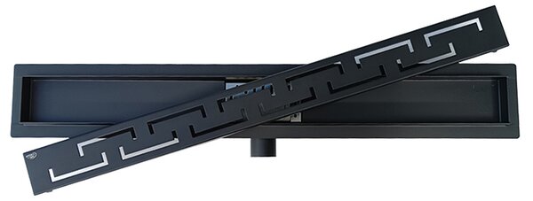 BPS-koupelny Sprchový odtokový žľab DL01 DELTA G4 BL 70 cm, čierny