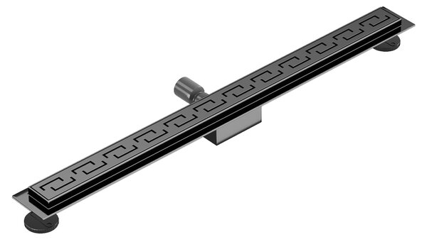 BPS-koupelny Sprchový odtokový žľab DL01 DELTA G4 BL 70 cm, čierny