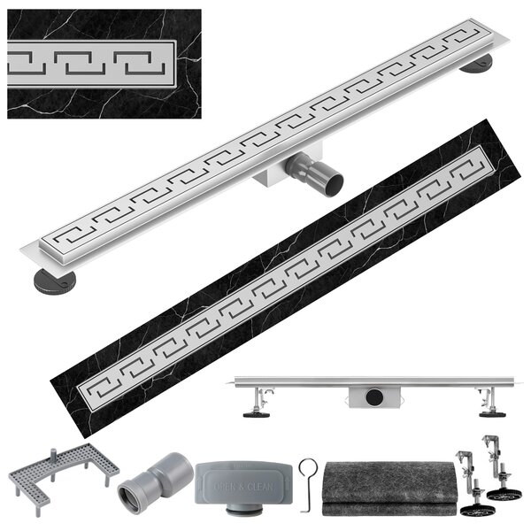 BPS-koupelny Sprchový odtokový žľab DL01 DELTA G4 ST 60 cm, satén