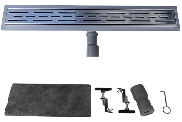 BPS-koupelny Sprchový odtokový žľab DL01 CLASSIC G2 ST 50 cm, satén