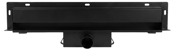 BPS-koupelny Nástenný odtokový žľab 2in1 DL09 WALL BL 60 cm, čierny