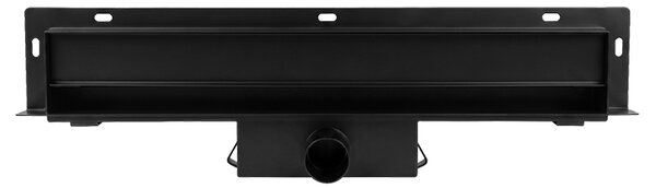 BPS-koupelny Nástenný odtokový žľab 2in1 DL09 WALL BL 60 cm, čierny