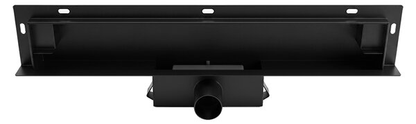 BPS-koupelny Nástenný odtokový žľab 2in1 DL09 WALL BL 60 cm, čierny