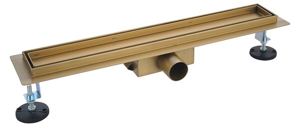 BPS-koupelny Lineárny sprchový odtokový žľab 2v1 DL01 FIX G1 GL 60 cm, zlatý