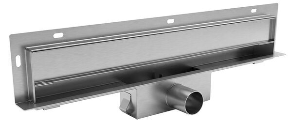 BPS-koupelny Nástenný odtokový žľab 2in1 DL09 WALL ST 70 cm, satén