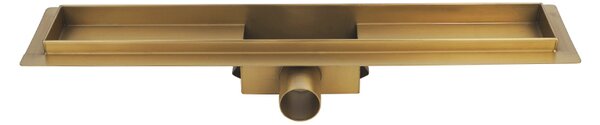 BPS-koupelny Lineárny sprchový odtokový žľab 2v1 DL01 FIX G1 GL 60 cm, zlatý