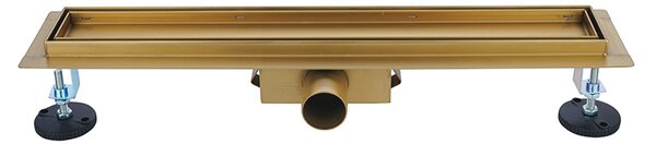 BPS-koupelny Lineárny sprchový odtokový žľab 2v1 DL01 FIX G1 GL 60 cm, zlatý