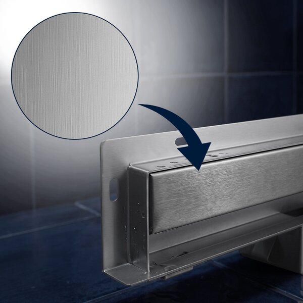 BPS-koupelny Nástenný odtokový žľab 2in1 DL09 WALL ST 70 cm, satén