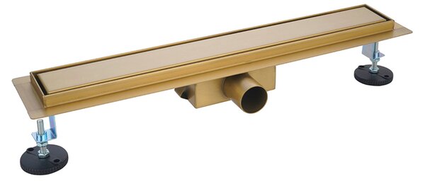 BPS-koupelny Lineárny sprchový odtokový žľab 2v1 DL01 FIX G1 GL 60 cm, zlatý