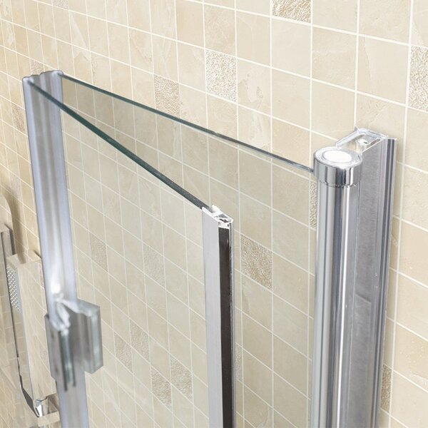 BPS-koupelny Štvorcový sprchový kút KZ1290B 90x90 chróm/transparent + vanička SXL02B BL čierna