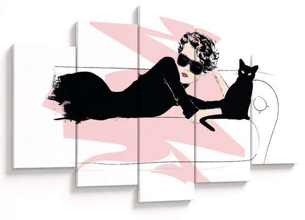 Obraz - Fashion lady (150x105 cm)
