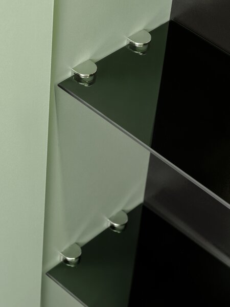 Comad Kúpeľňová zrkadlová skrinka 80 cm Sombra Green trstinovo zelená