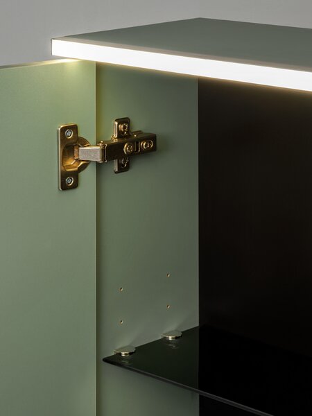 Comad Kúpeľňová zrkadlová skrinka 80 cm Sombra Green trstinovo zelená