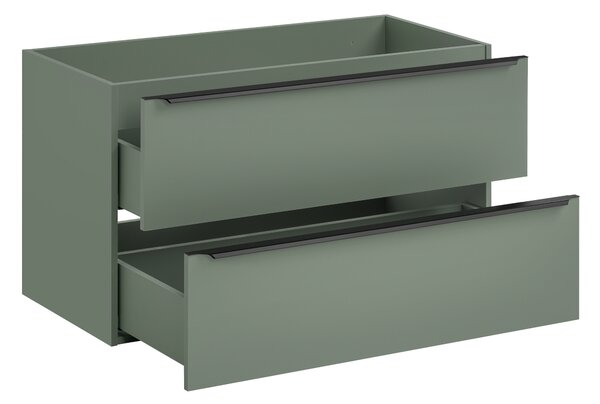 Comad Kúpeľňová skrinka pod umývadlo 100 cm Sombra Green rákosovo zelená