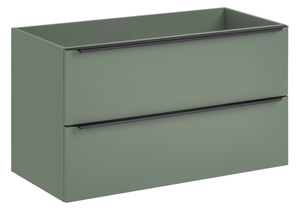 Comad Kúpeľňová skrinka pod umývadlo 100 cm Sombra Green rákosovo zelená