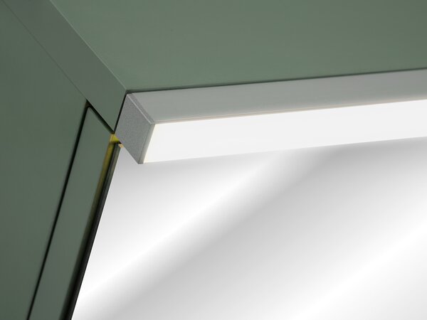 Comad Kúpeľňová zrkadlová skrinka 80 cm Sombra Green trstinovo zelená
