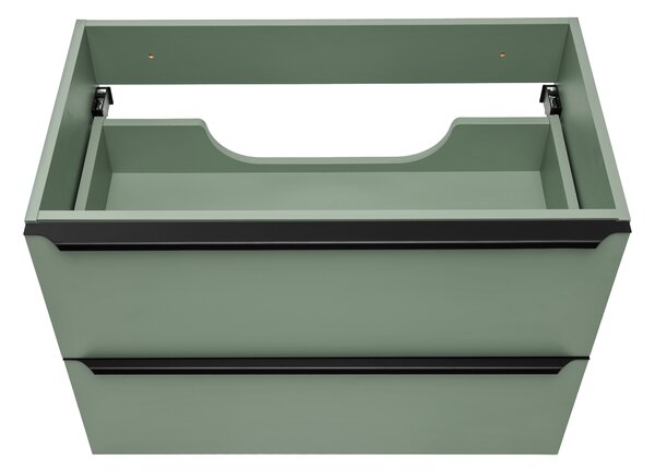 Comad Kúpeľňová skrinka pod doskové umývadlo Sombra Green 70 rákosovo zelená so zásuvkami