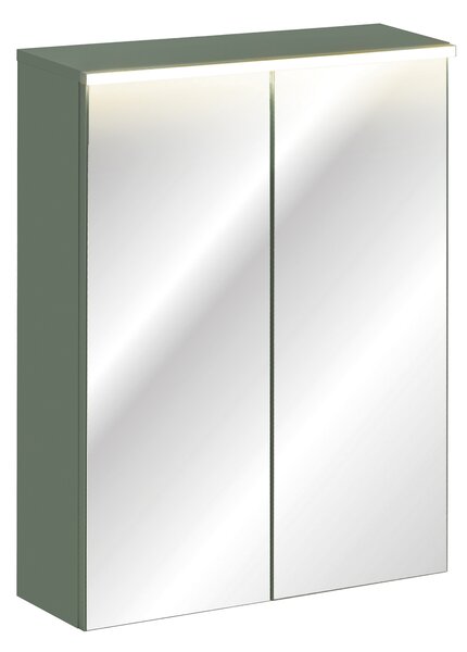 Comad Kúpeľňová zrkadlová skrinka 60 cm Sombra Green rákosovo zelená