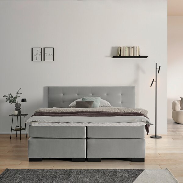 BOXSPRINGOVÁ POSTEĽ, 180/200 cm, sivá MID.YOU - Online Only spálne, Online Only