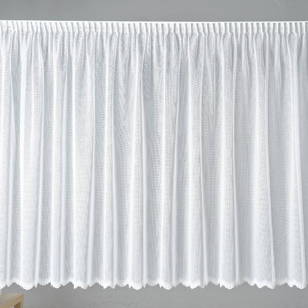 Žakárová záclona na mieru - metráž, výška 80 cm (A3787)