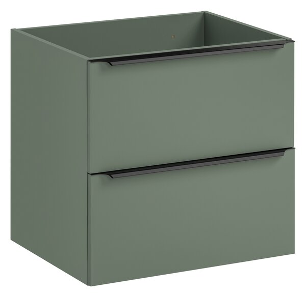 Comad Kúpeľňová skrinka pod umývadlo 60 cm Sombra Green rákosovo zelená